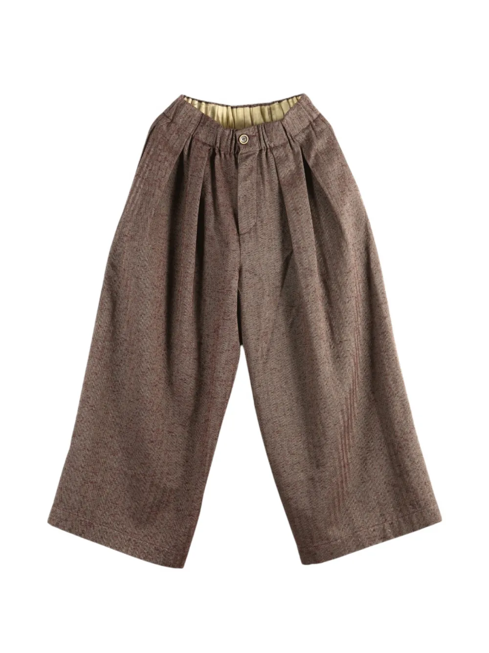Uma Wang Poetic pleated wide-leg trousers Bruin