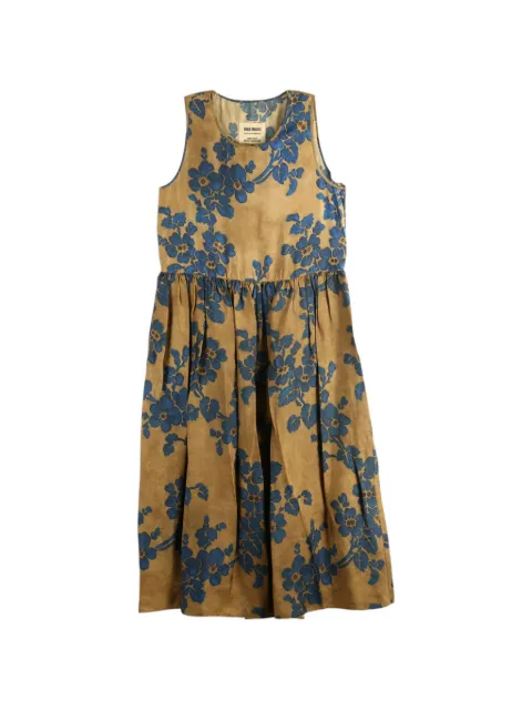 Uma Wang floral-print sleeveless midi dress