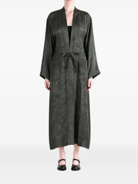 Uma Wang abrigo con moño en jacquard