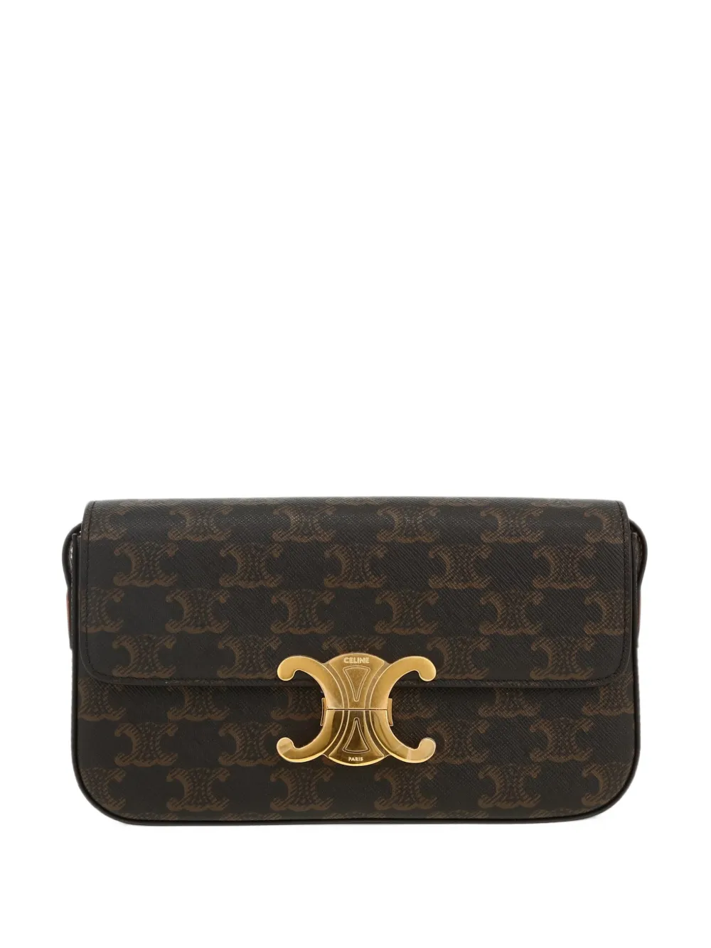 Celine Pre-Owned 2020s Claude Triomphe shoulder bag - Brown