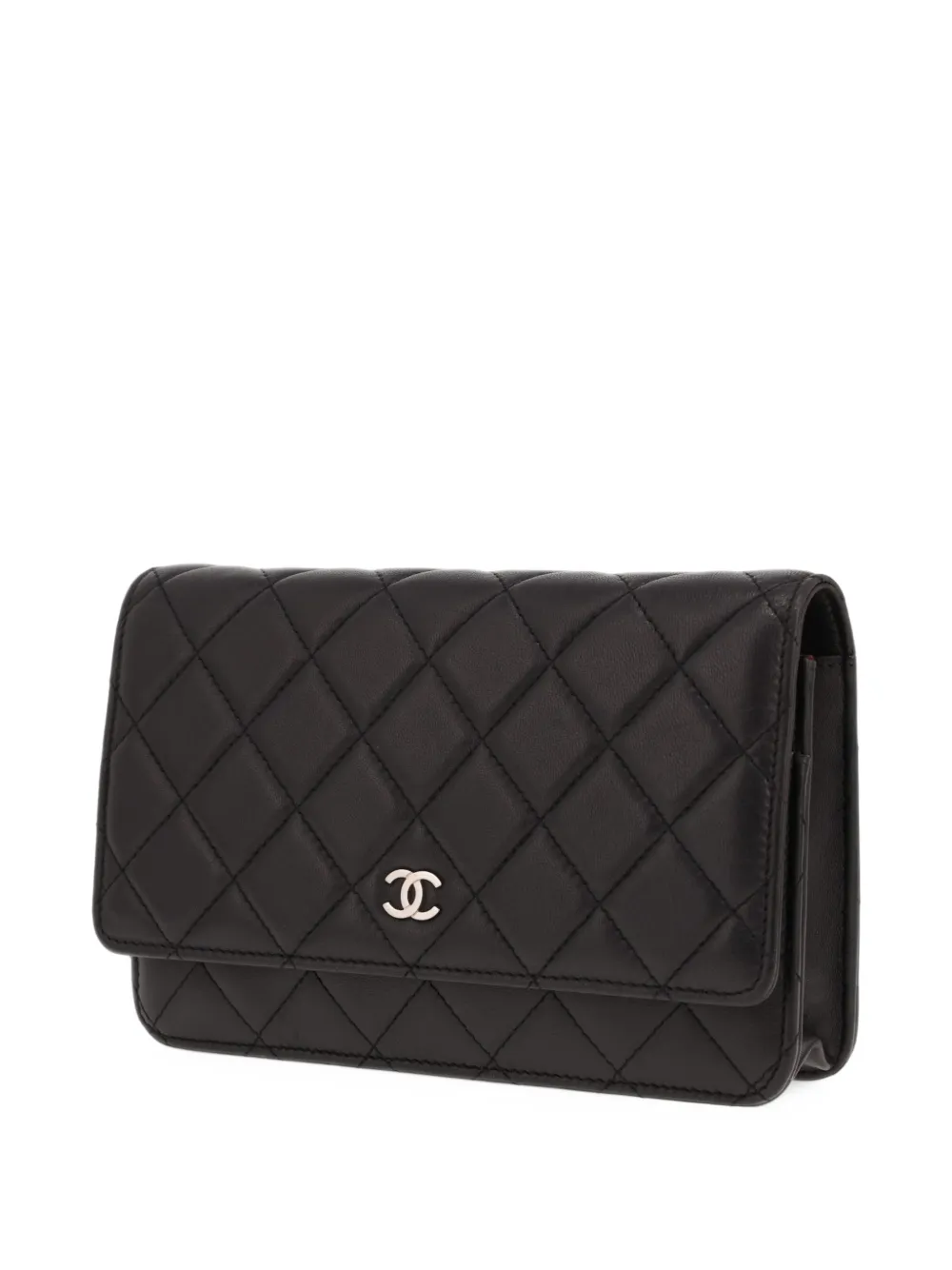 CHANEL Pre-Owned 2014 gewatteerde schoudertas met kettinghengsel Zwart