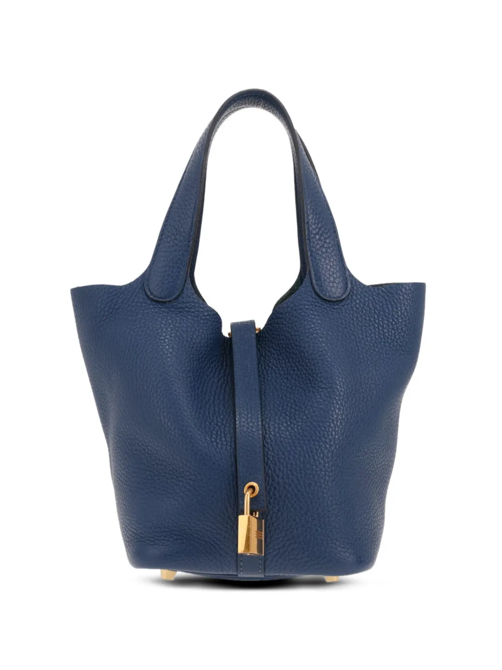 Hermès Pre-Owned 2020 18 Picotin Togo leather toet bag Blauw