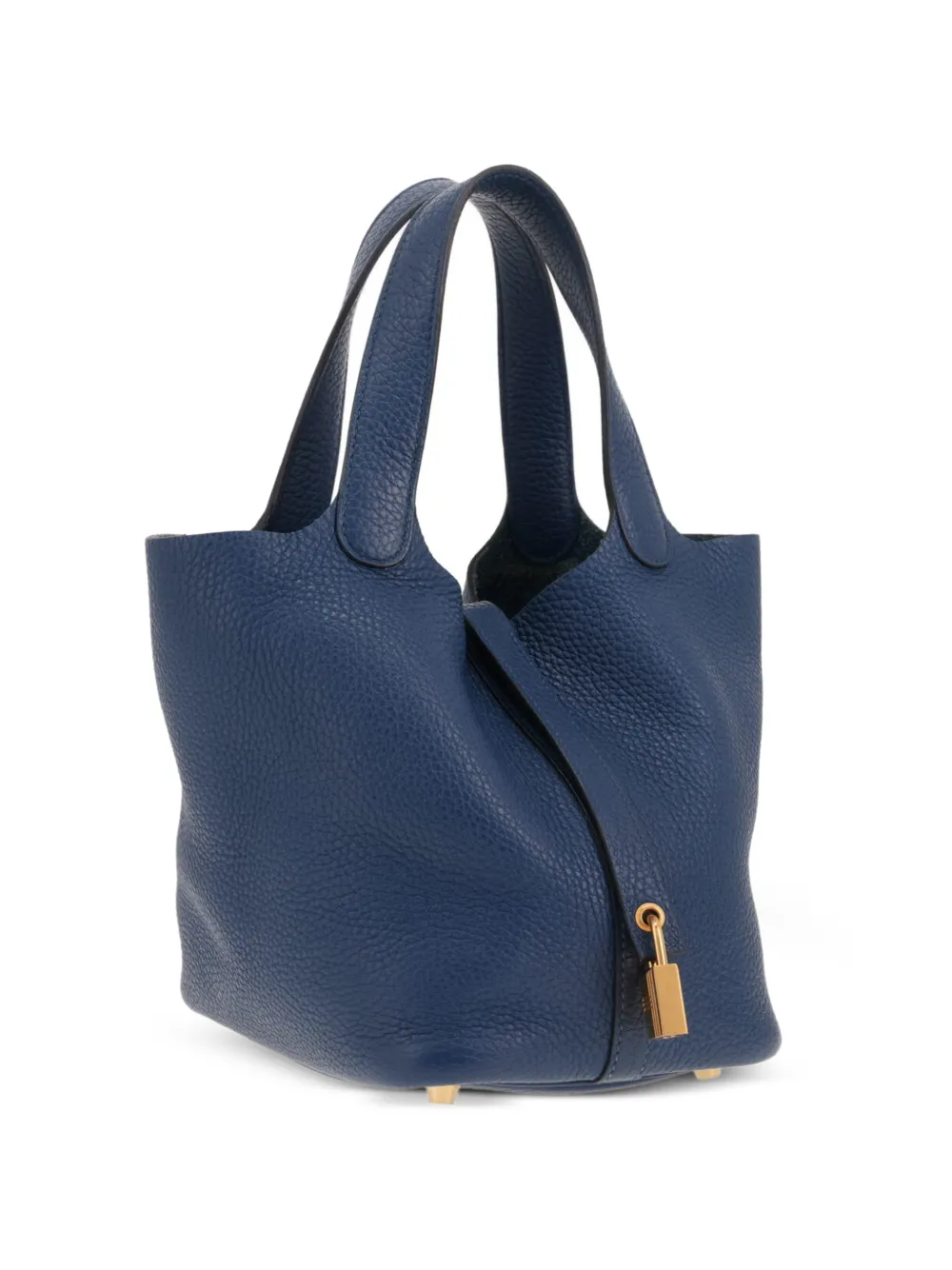 Hermès Pre-Owned 2020 18 Picotin Togo leather toet bag Blauw
