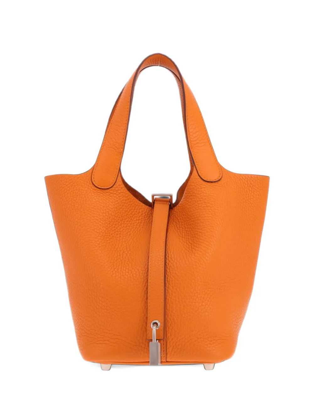 Hermès Pre-Owned 2018 Picotin Togo-leather tote bag - Orange
