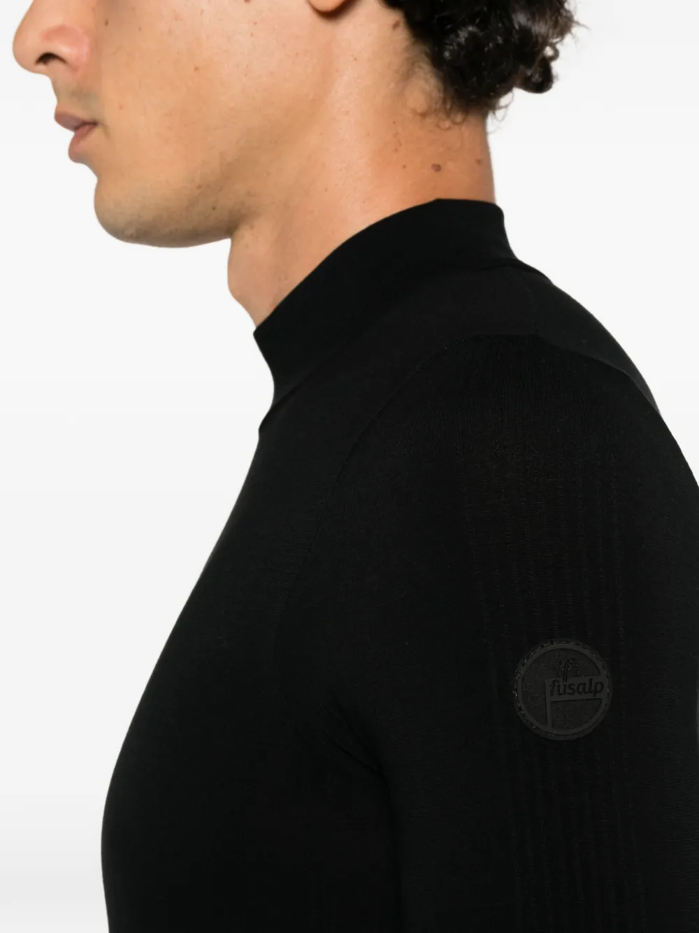 Fusalp high-neck sweater Zwart