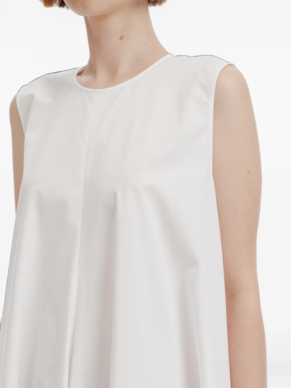 Enföld sleeveless flared jumpsuit Wit