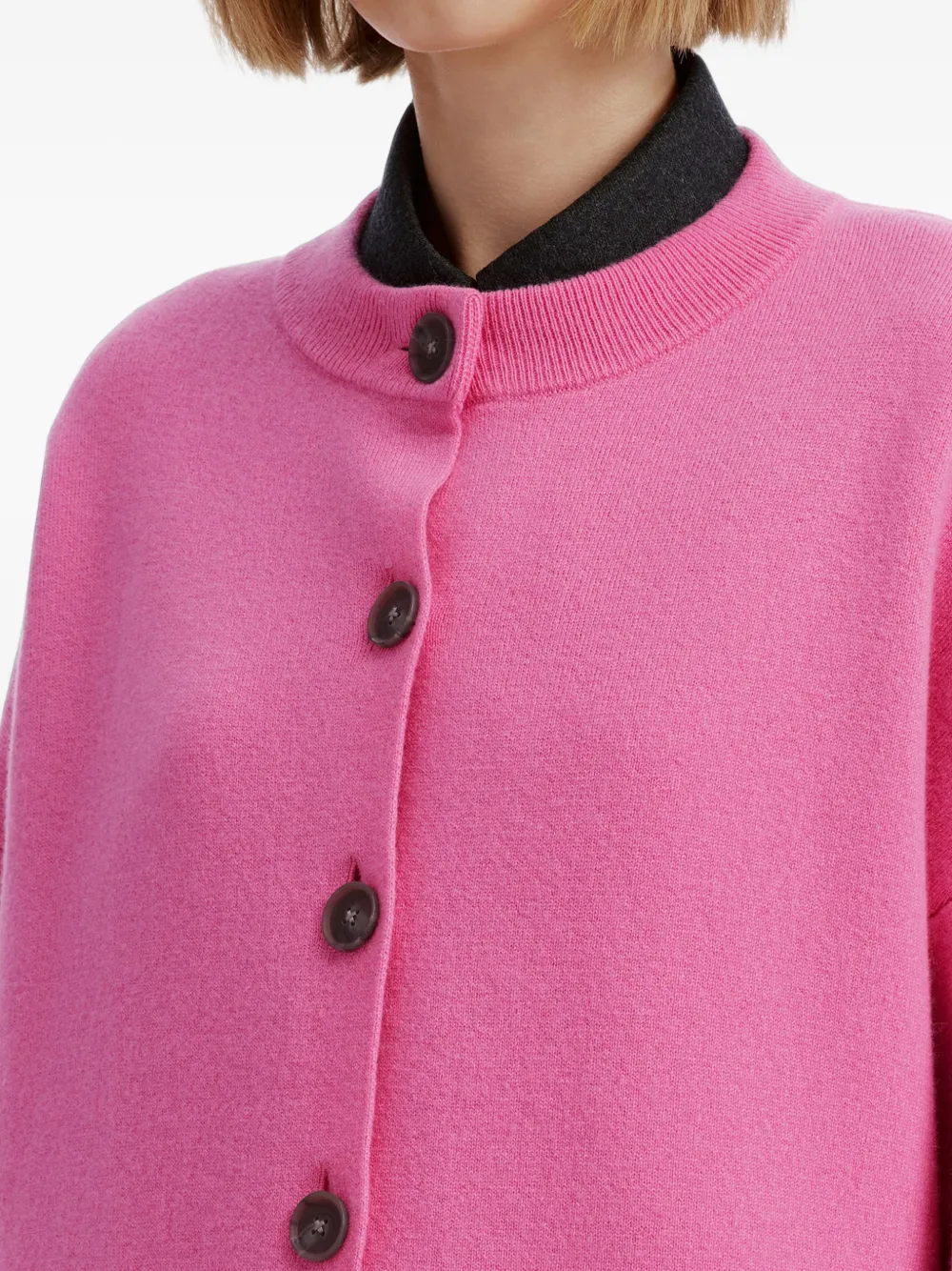 Enföld drop-shoulder cardigan Roze