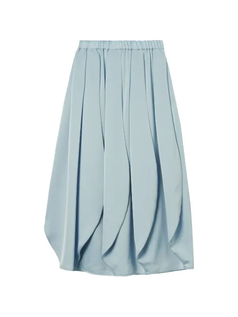 Enföld draped pleated midi skirt