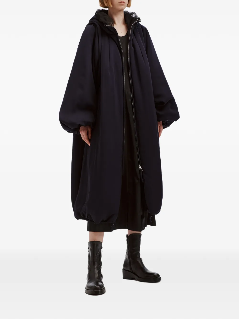 Enföld hooded coat Blauw