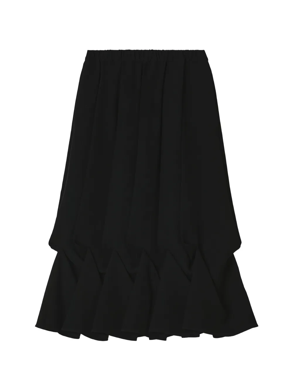 Enföld pleated origami-style midi skirt - Schwarz