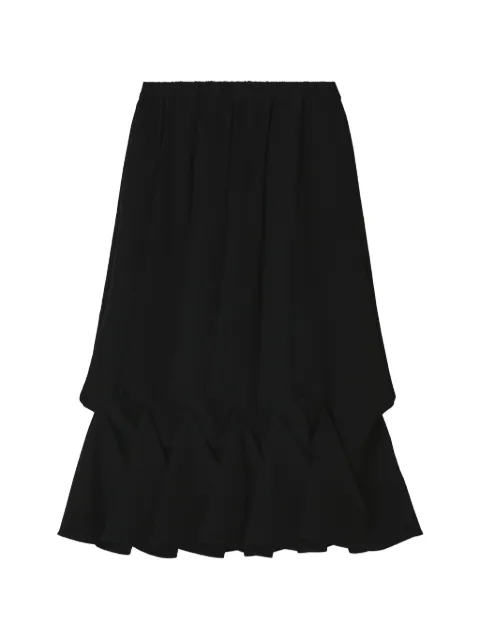 Enföld pleated origami-style midi skirt