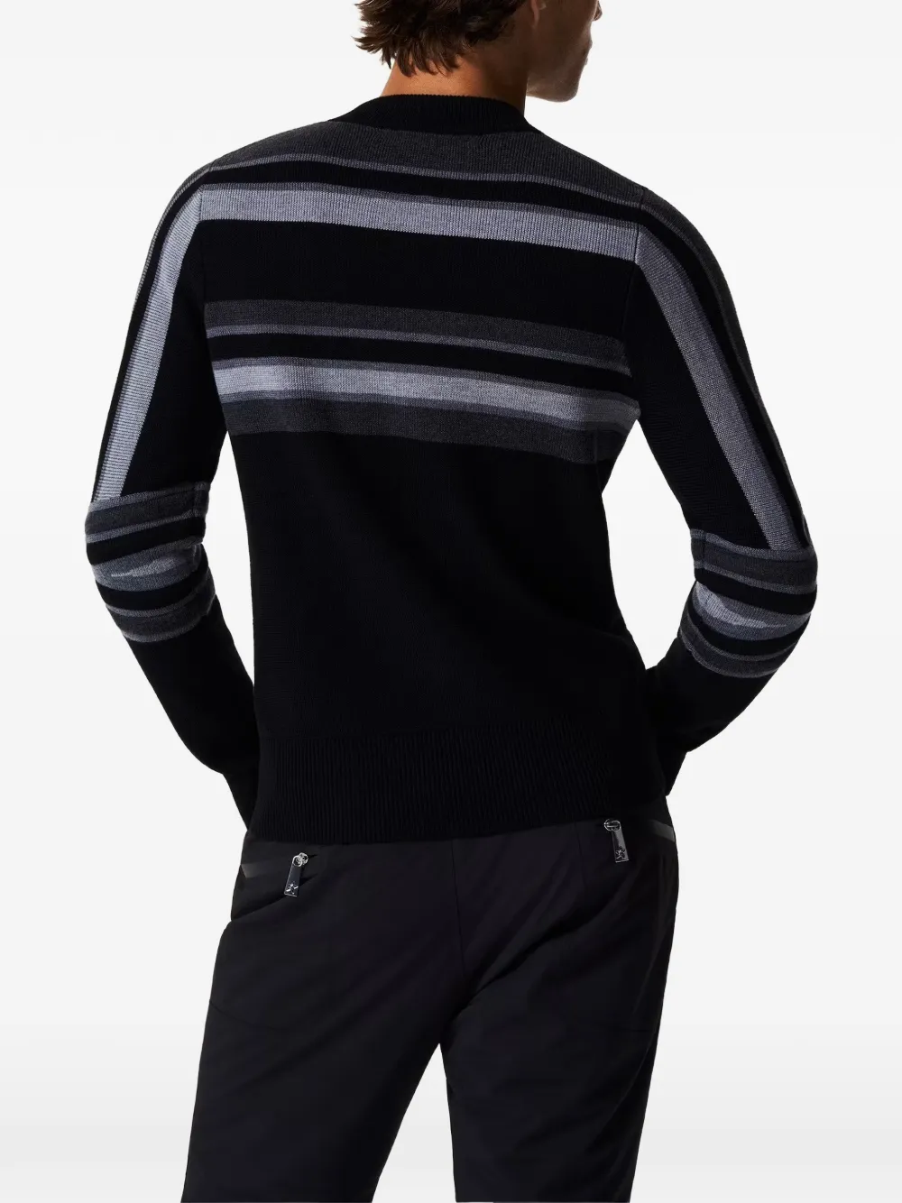 Perfect Moment merino wool Slalom sweater Zwart