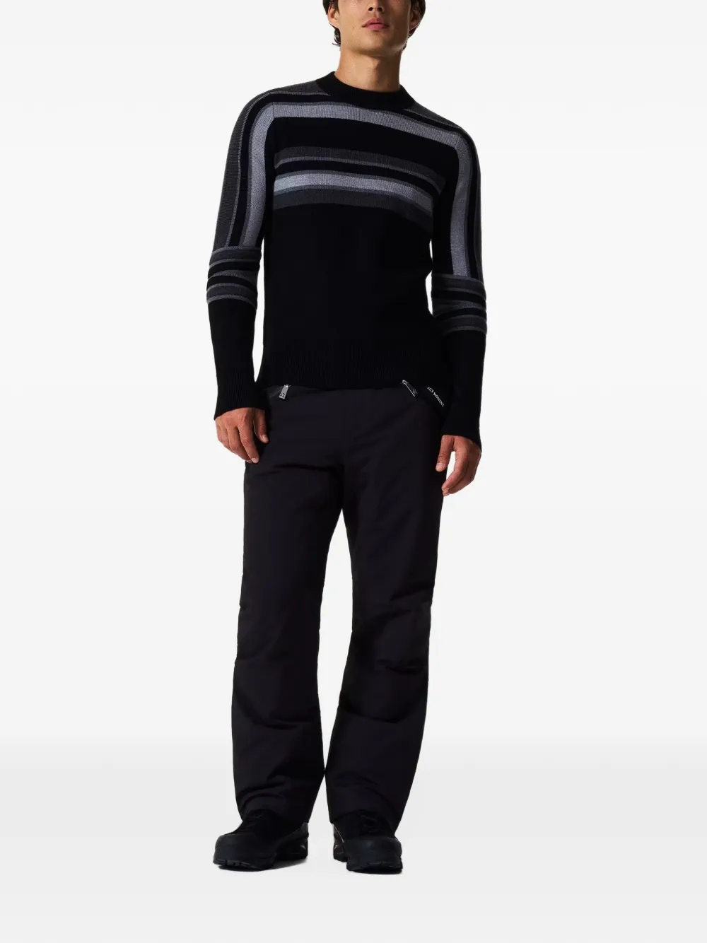 Perfect Moment merino wool Slalom sweater Zwart