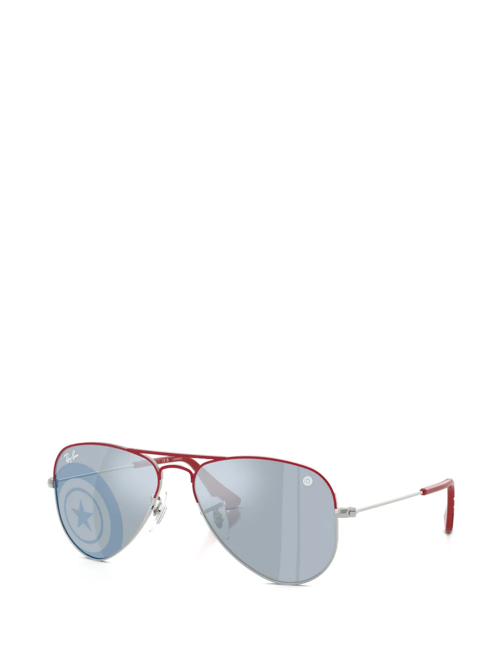 RAY-BAN JUNIOR x Marvel Captain America pilot-frame sunglasses Rood