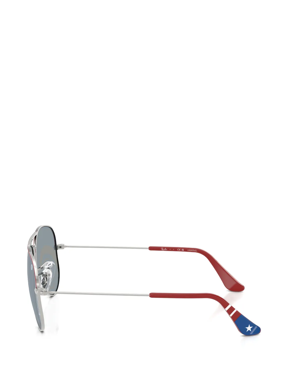 RAY-BAN JUNIOR x Marvel Captain America pilot-frame sunglasses Rood