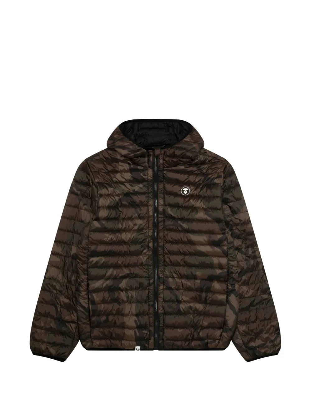 AAPE BY *A BATHING APE® Giacca trapuntata con stampa camouflage - Marrone