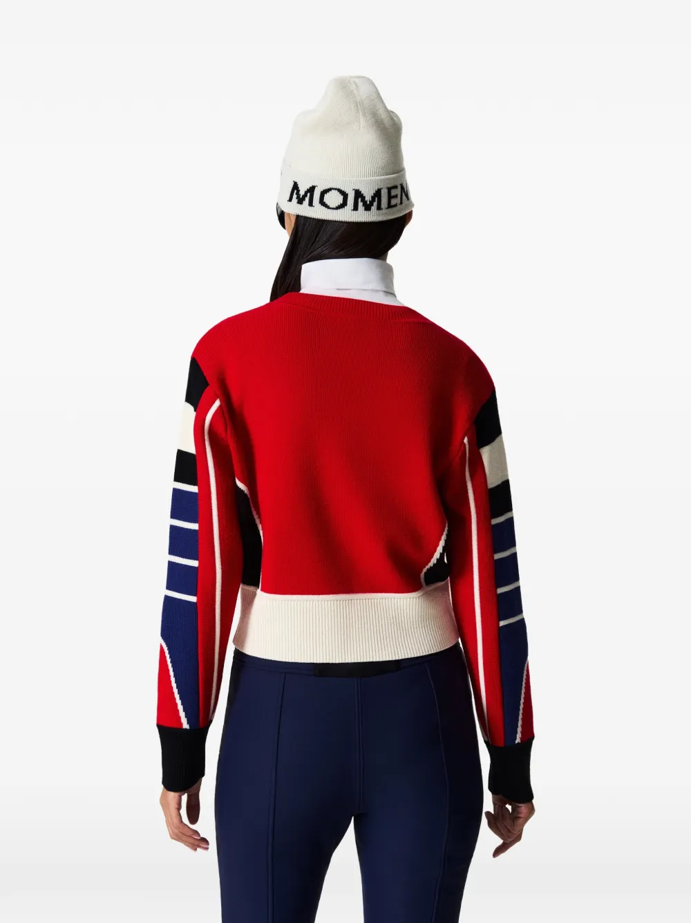 Perfect Moment merino-wool Racer sweater Rood