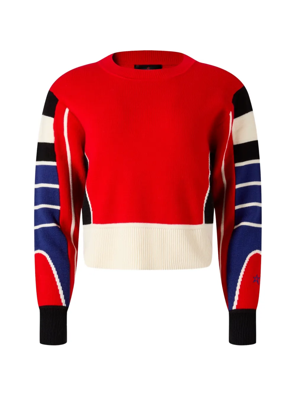 Perfect Moment merino-wool Racer sweater Rood