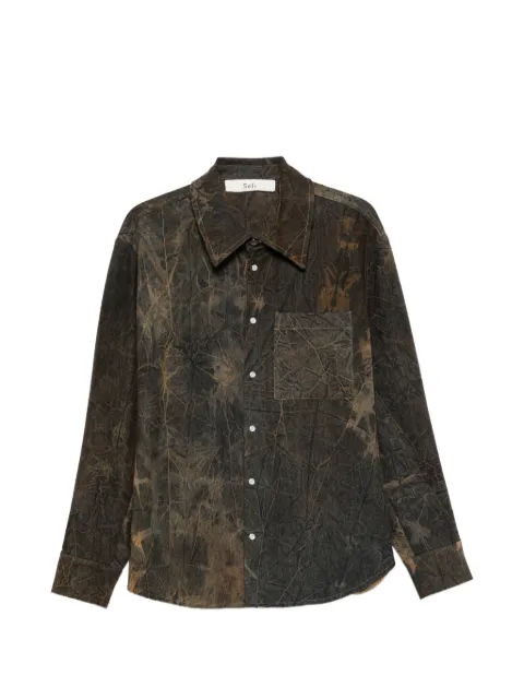 Séfr overdyed button-down shirt