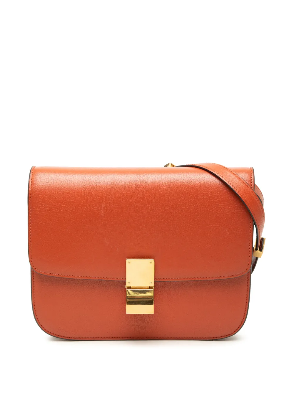 Celine Pre-Owned 2016 Medium Calfskin Classic Box crossbody bag - Orange