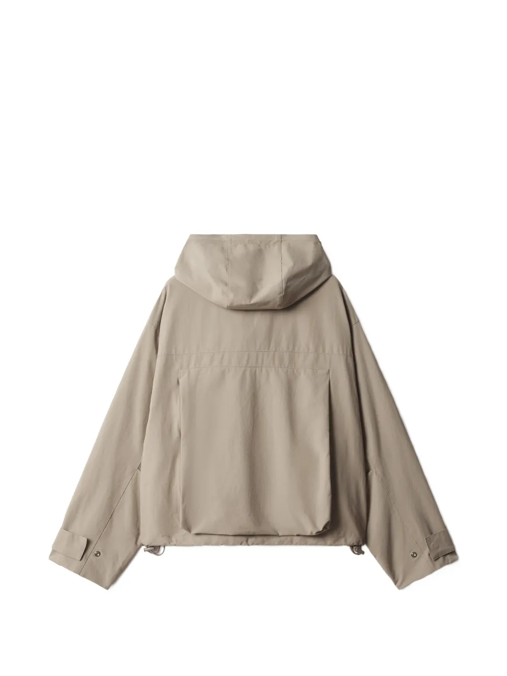 Maison Kitsuné hooded flap-pocket jacket Beige
