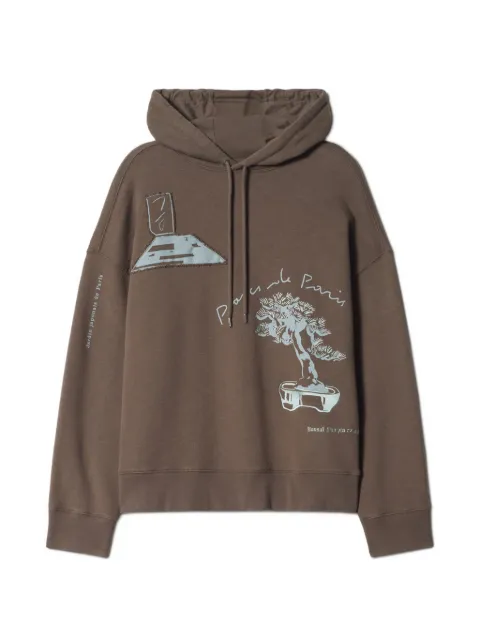 Maison Kitsuné Parcs of Paris graphic-print drawstring hoodie