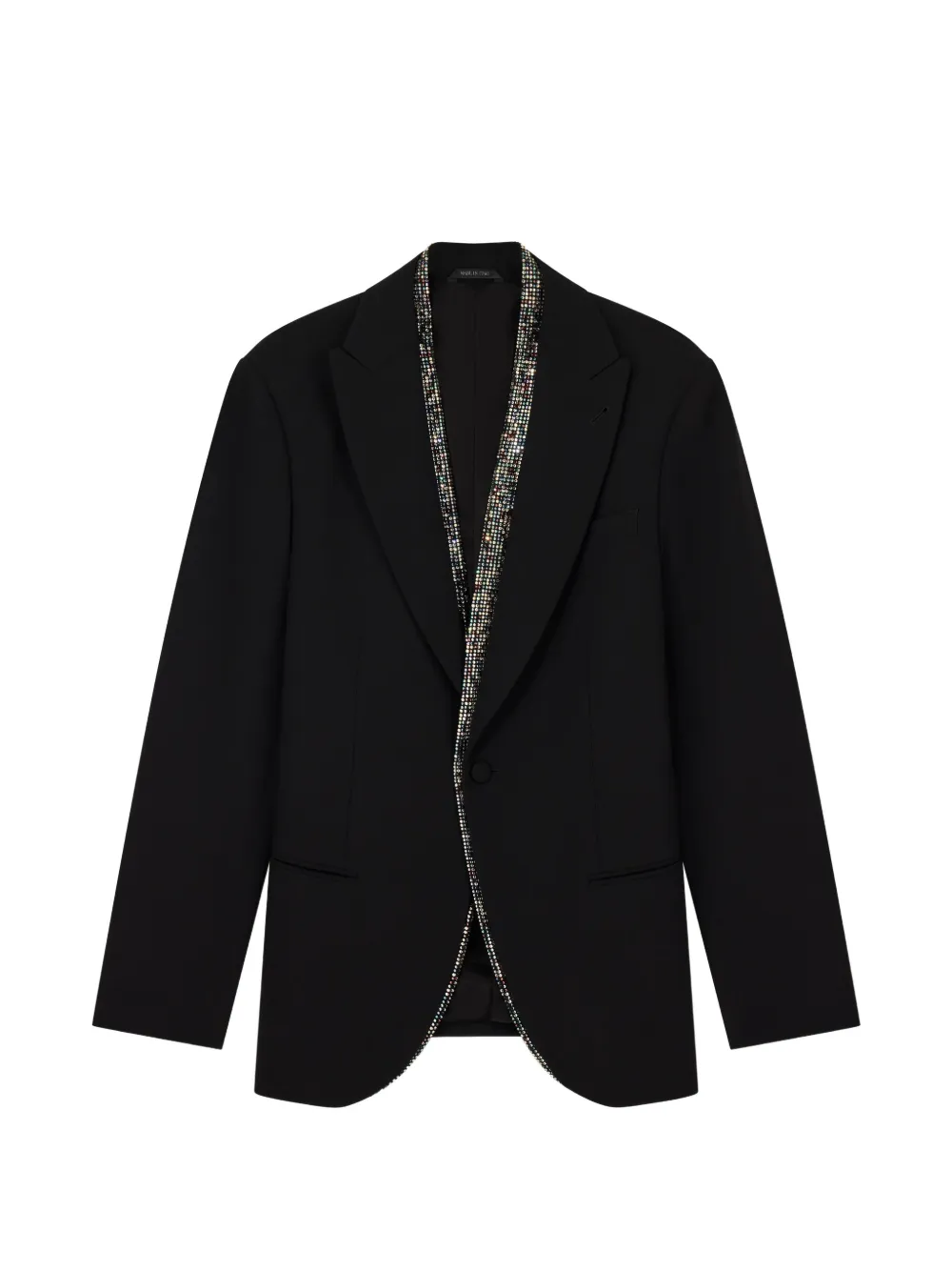 Giorgio Armani peaked-lapel tuxedo jacket - Nero