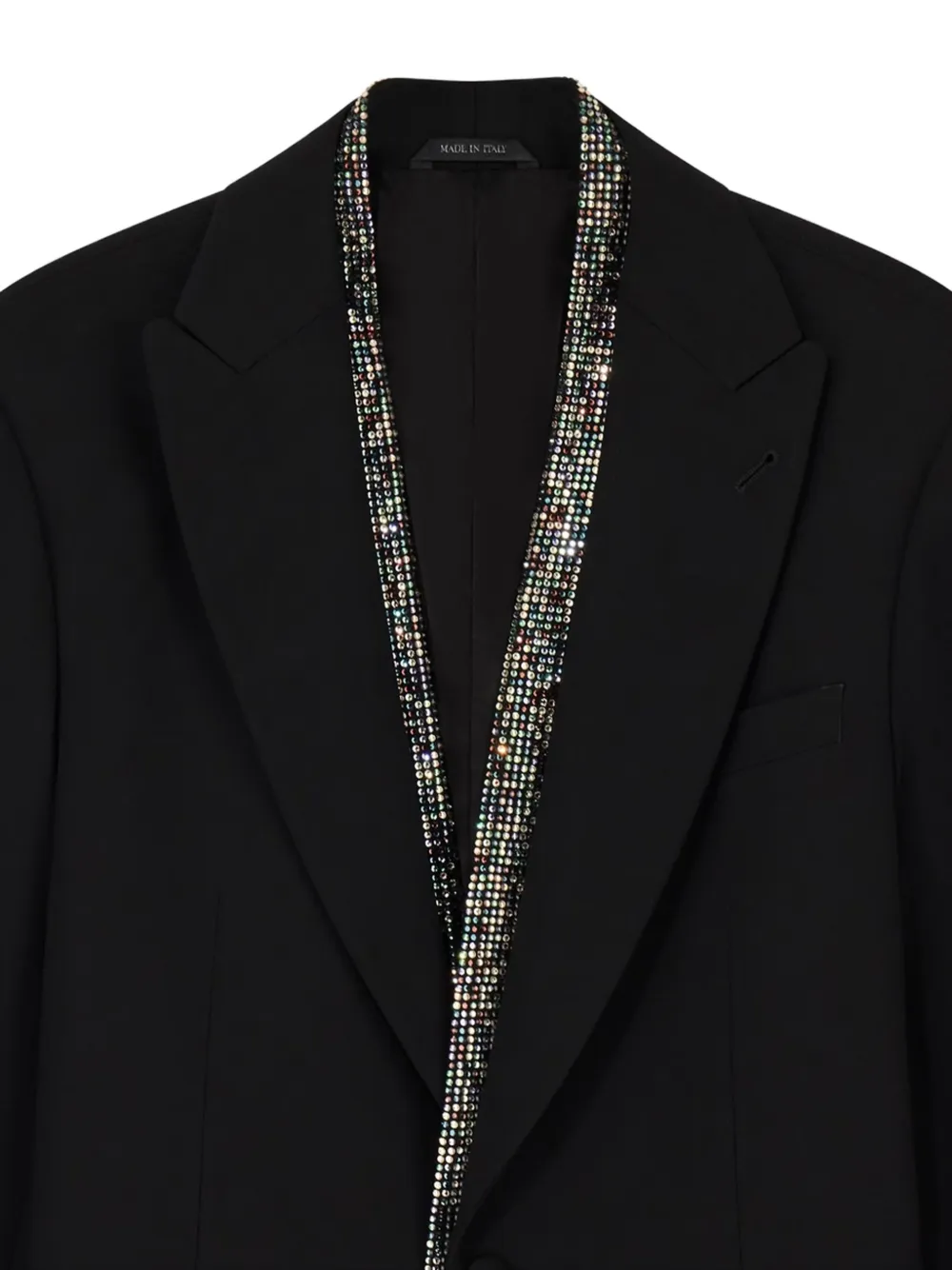 Giorgio Armani peaked-lapel tuxedo jacket Zwart