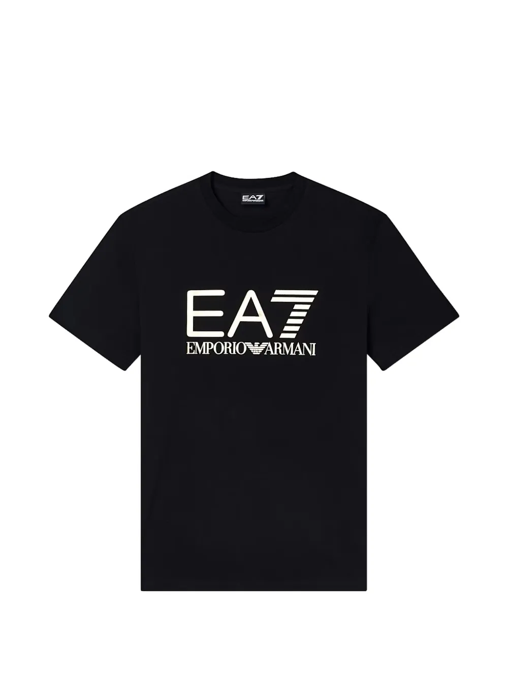 Ea7 Emporio Armani Core Identity logo-print short-sleeved T-shirt Zwart