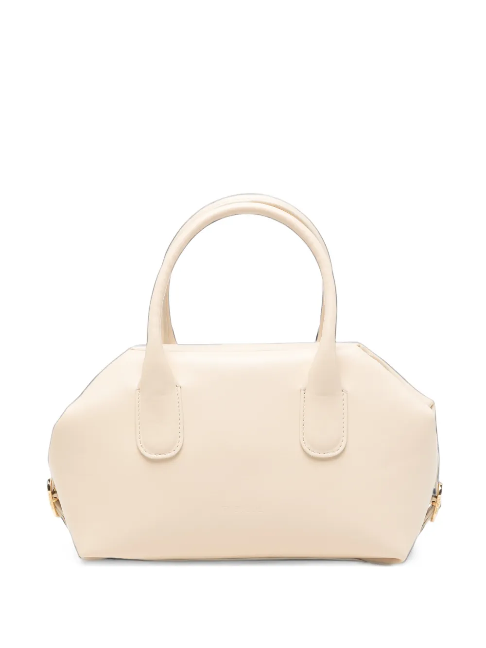Themoirè double-handle tote bag Beige