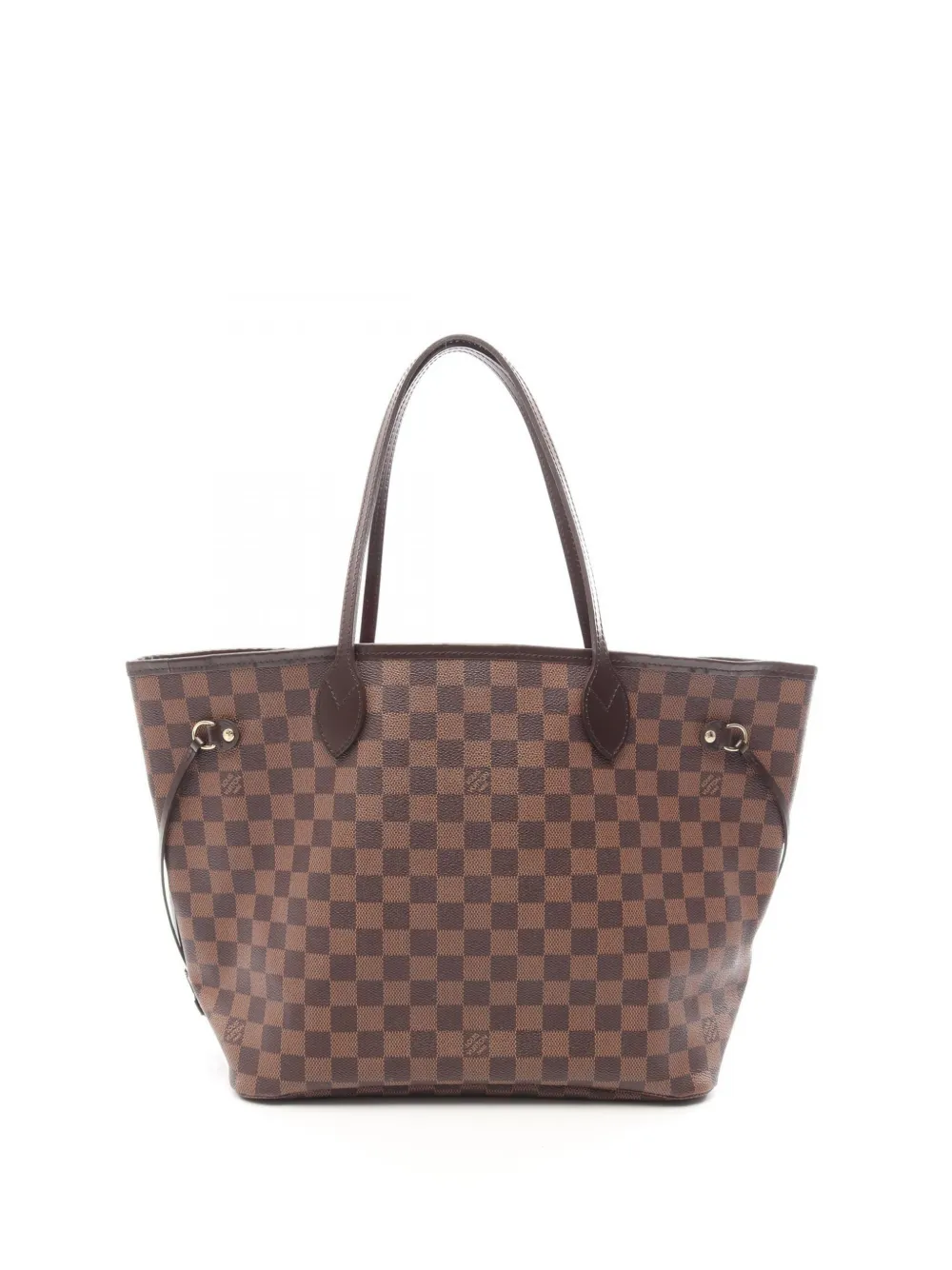 Louis Vuitton Pre-Owned 2012 Damier Ebene Braided Neverfull MM satchel - Marrone
