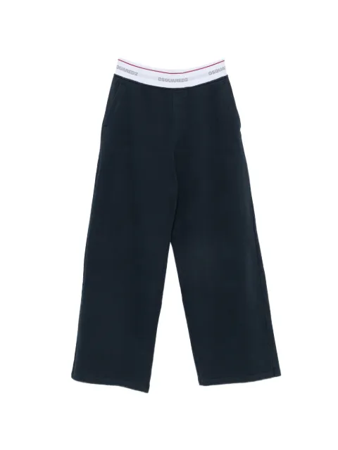 DSQUARED2 logo-waistband wide-leg trousers