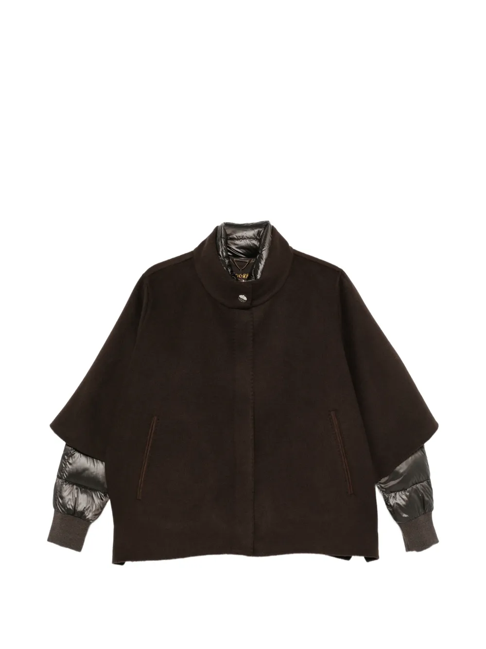 Moorer high-neck 2-in-1 jacket - Braun