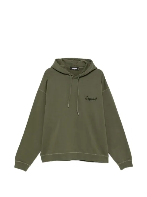 DSQUARED2 embroidered-logo drawstring hoodie