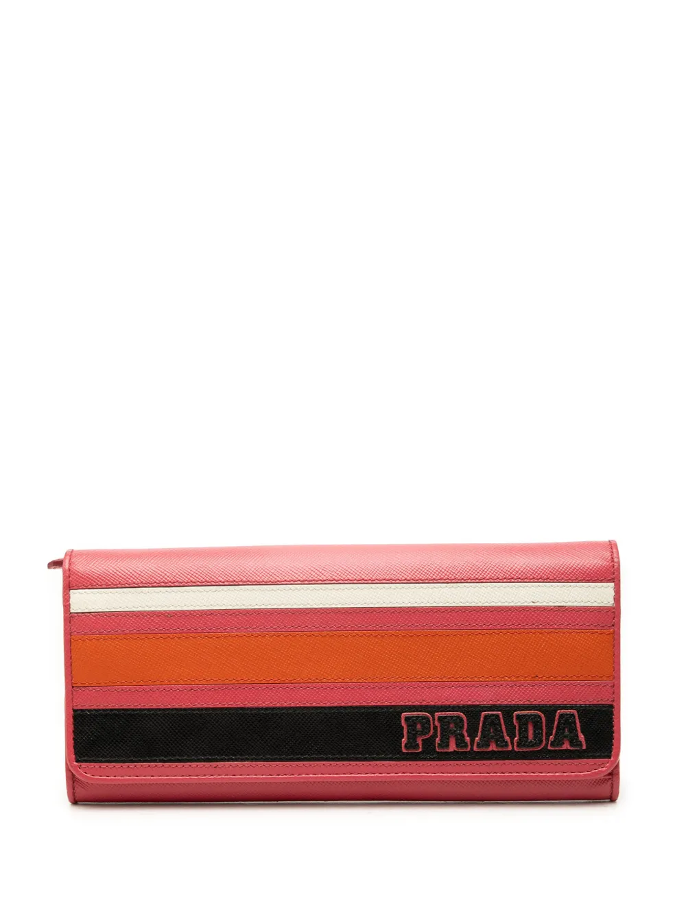 Prada Pre-Owned 2000-2013 Multicolor Saffiano Lux Continental Wallet long wallets - Rosa