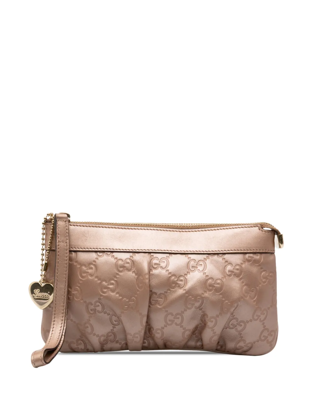 Gucci Pre-Owned pochette Guccissima à dragonne (2000-2015) - Or