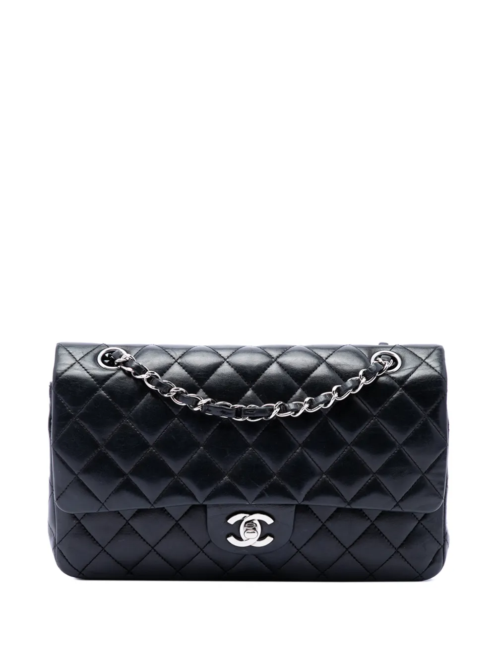 CHANEL Pre-Owned 2006-2008 Medium Classic Lambskin Double Flap shoulder bag - Schwarz