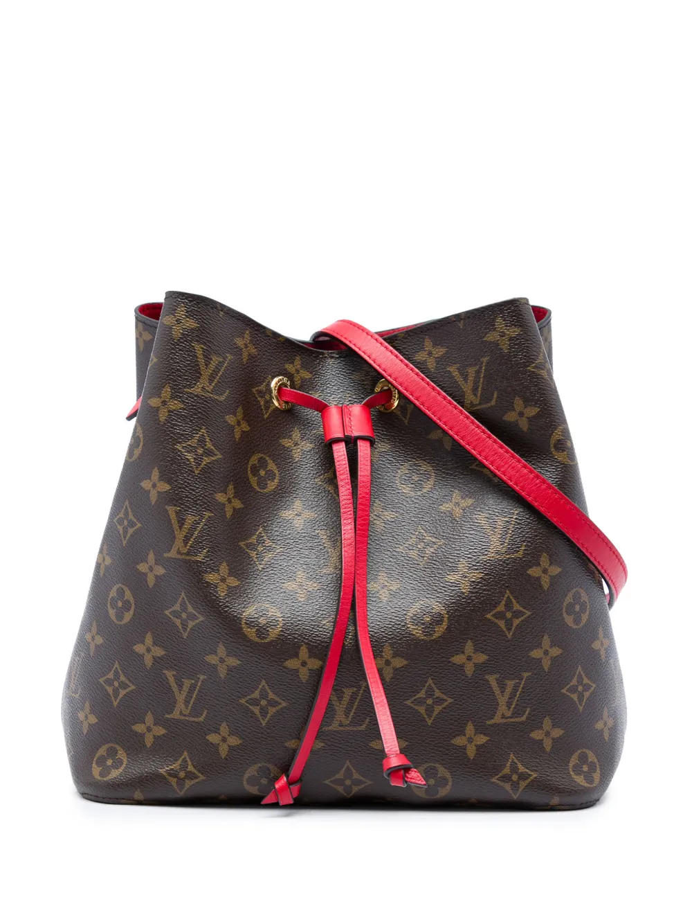 Louis Vuitton Pre-Owned 2017 Monogram Neonoe MM bucket bag - Braun