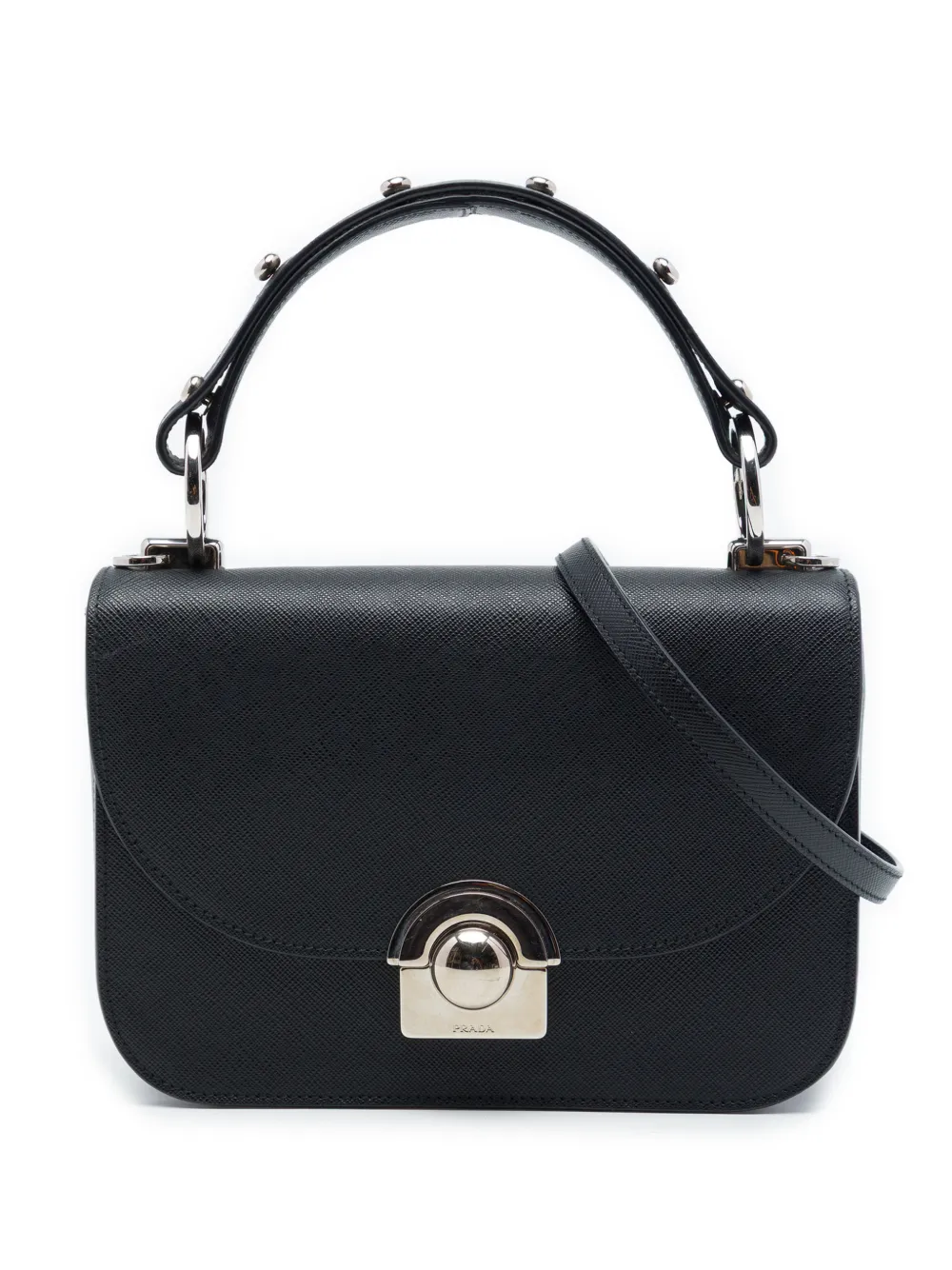 Prada Pre-Owned 2010-2026 Saffiano Lux Arcade satchel - Nero