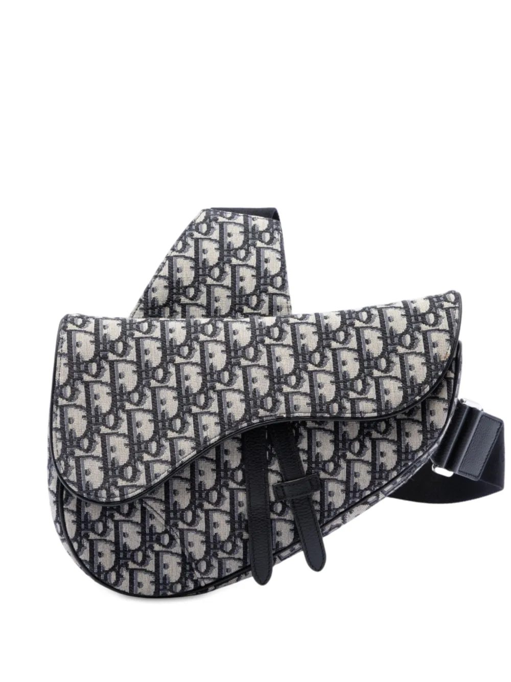 Christian Dior Pre-Owned 2020 Oblique Canvas Saddle crossbody bag - Blau