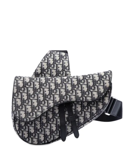 Christian Dior Pre-Owned 2020 Oblique Canvas Saddle crossbody bag