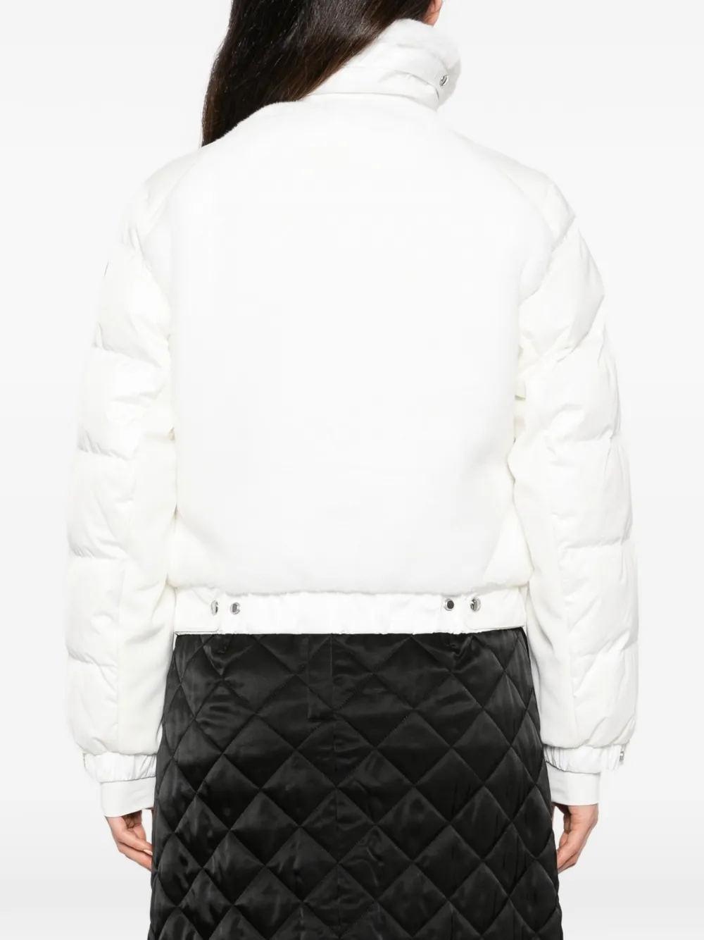 Fusalp Lenagima faux-fur panelled quilted jacket Wit