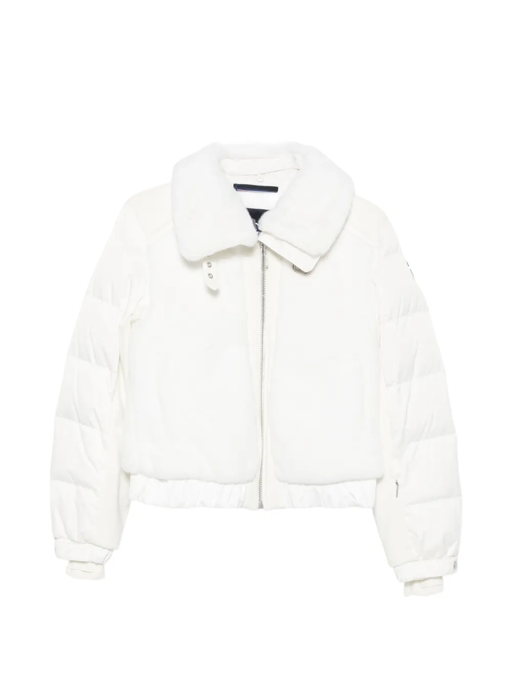 Fusalp Lenagima faux-fur panelled quilted jacket - Bianco