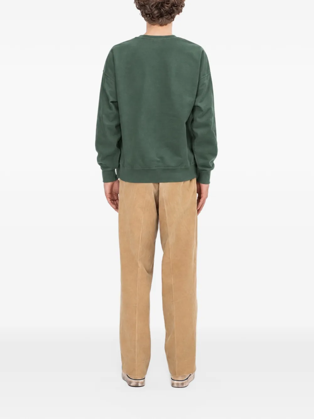 visvim crew-neck long-sleeve sweater Groen