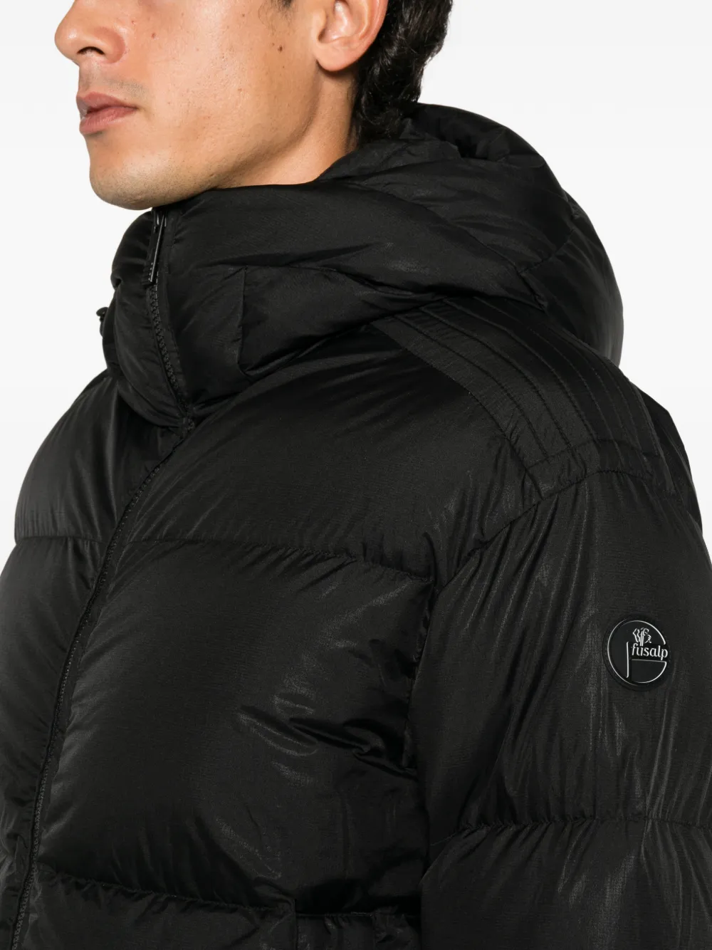 Fusalp Frysolor quilted hooded jacket Zwart