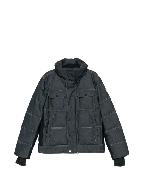 Fusalp Carlo Denim quilted contrast-stitch ski jacket