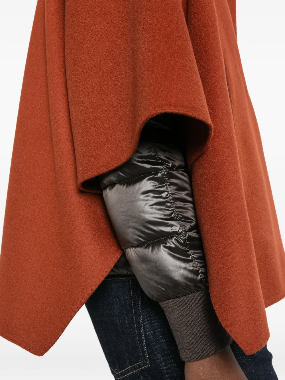 Moorer high-neck cape jacket Oranje