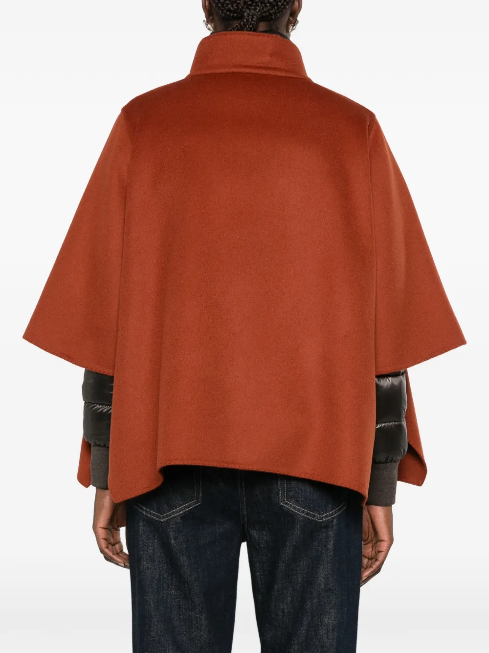 Moorer high-neck cape jacket Oranje