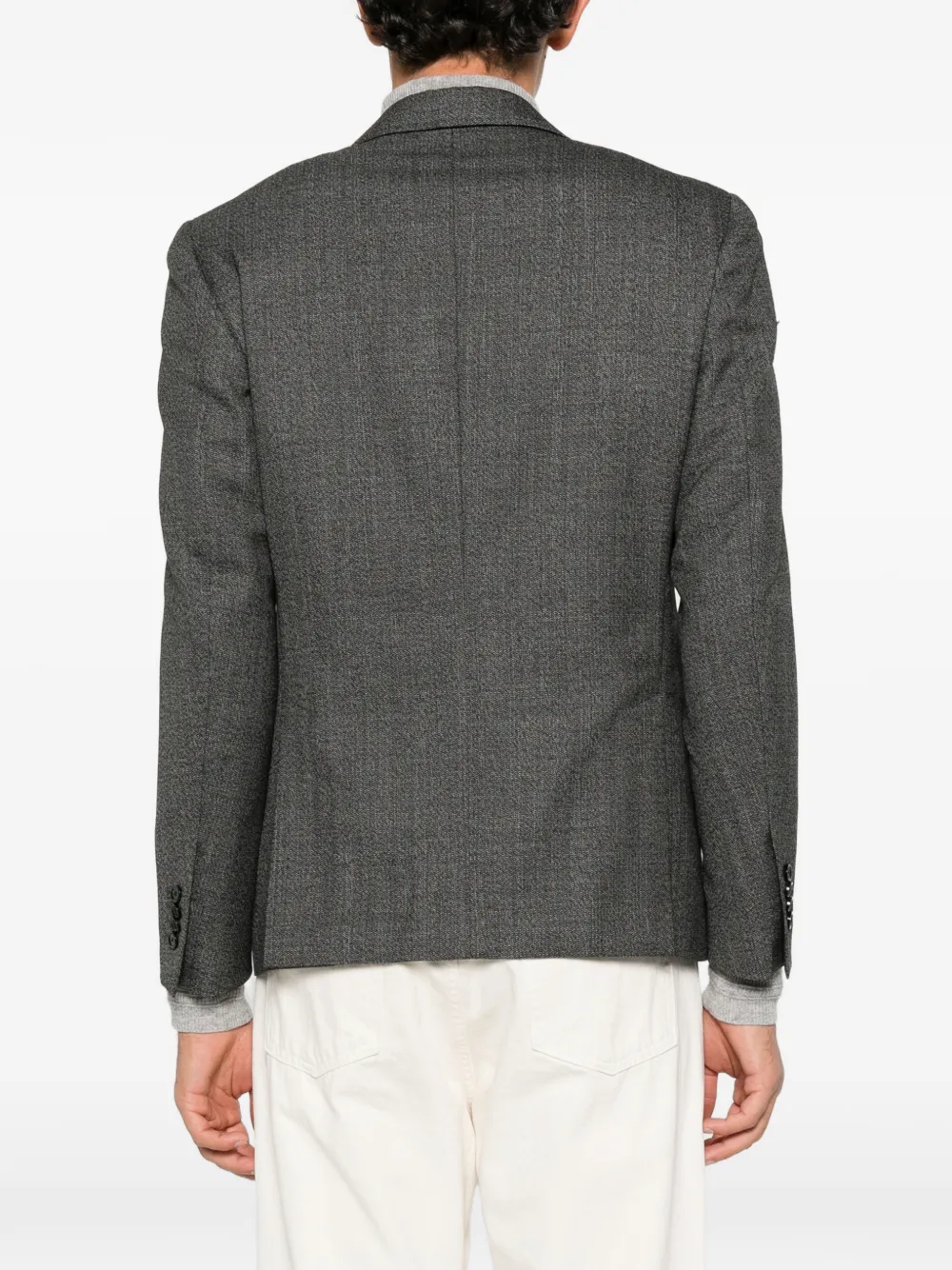Lardini Wollen blazer met enkele rij knopen Grijs
