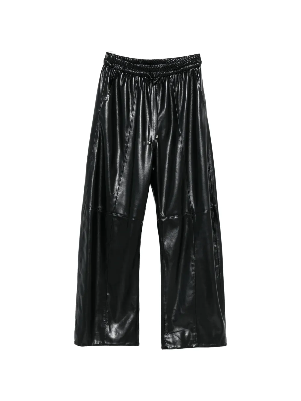 Isabelle Blanche drawstring wide-leg trousers - Schwarz